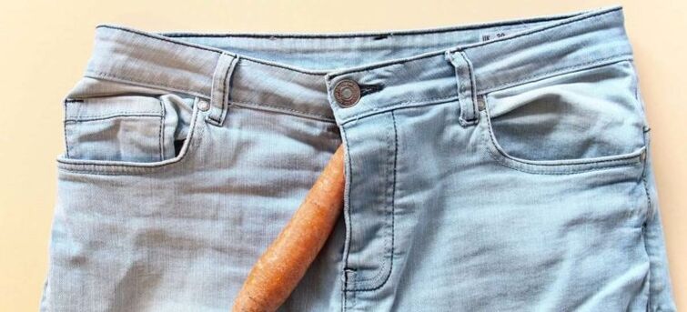 Carrots symbolize a penis enlarged by soda.